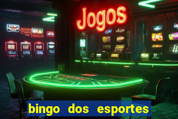 bingo dos esportes para imprimir